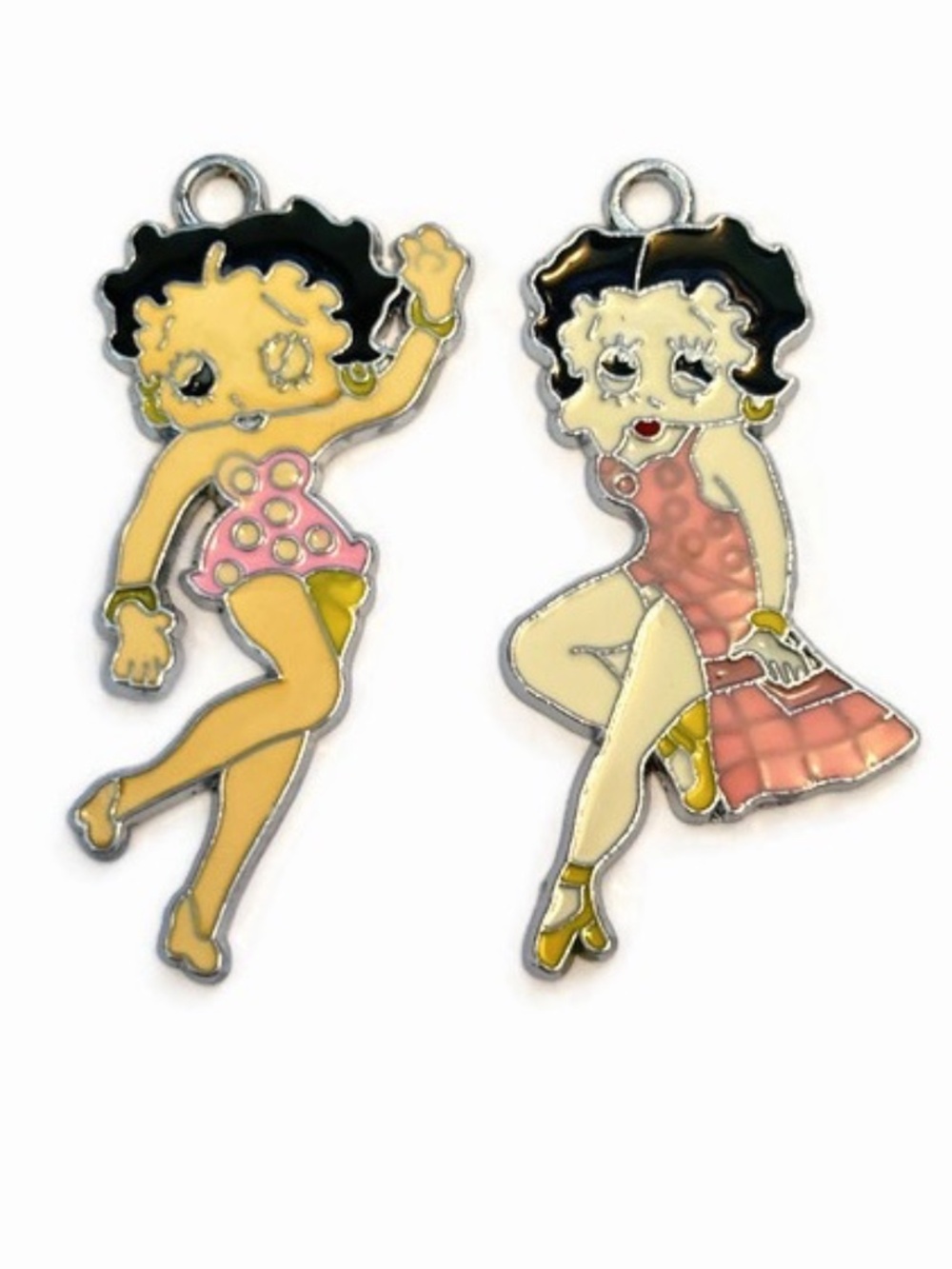 As Low As $2 Enamel Betty Boop Pendant Charms 43mm (2)